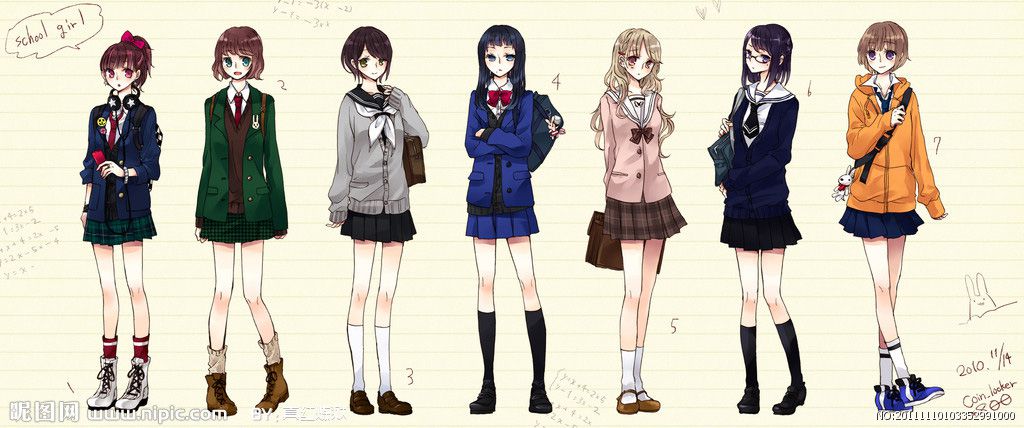 卡通校服設(shè)計(jì)圖
